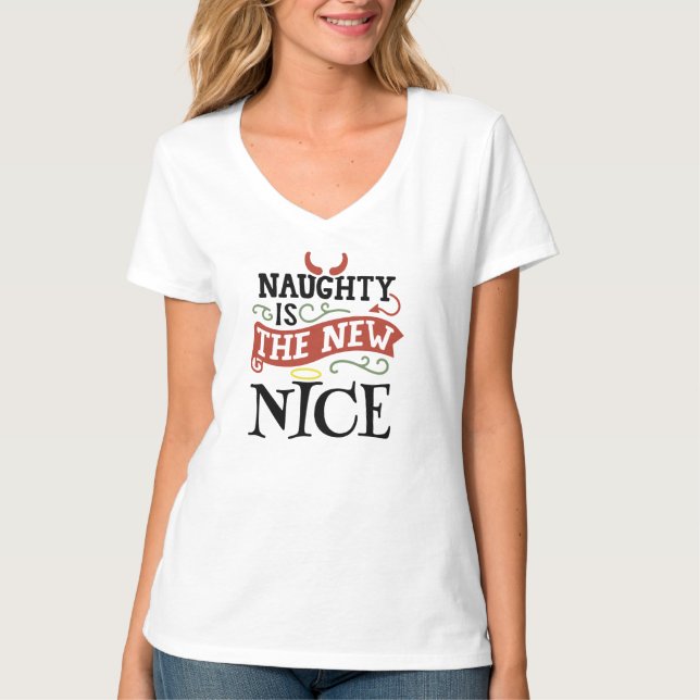 Camiseta O Naughty é o novo Nice (Frente)