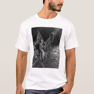 Camiseta O navegador olha nas serpentes no oceano