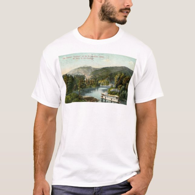 Camiseta O navio a vapor Spokane (Frente)