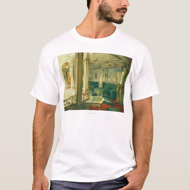 Camiseta O navio Patricia, linha de Hamburgo-América (Frente)