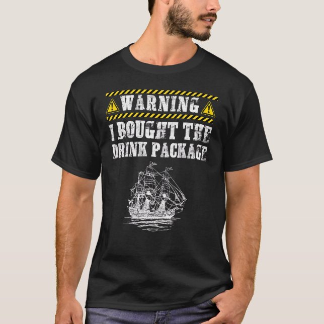 Camiseta O Navio Pirata Comprou O Pacote Bebida Cruise Sh (Frente)