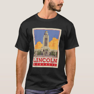Camiseta O Nebraska State Capitol Lincoln City Vintage Souv