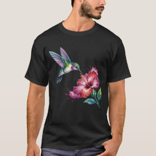 Camiseta O Néctar Do Pássaro Humigno Do Pão Flor