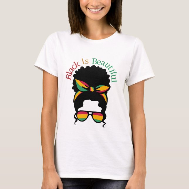 Camiseta O Negro é Belo - História Negra (Frente)