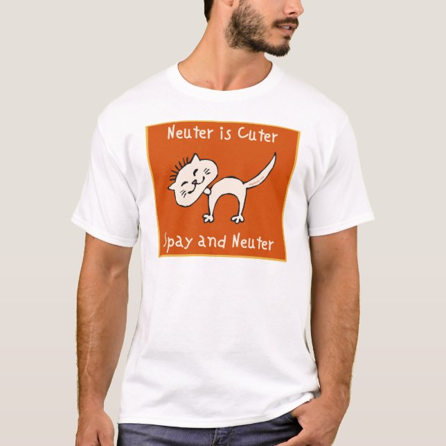 Camiseta O neutro é mais bonito (o gato) (Frente)