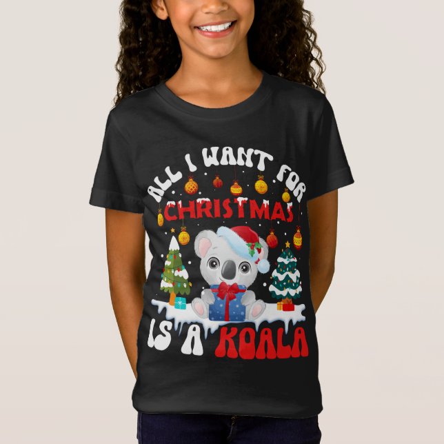 Camiseta O Noel Hat Koala Que Eu Só Quero No Natal É (Frente)