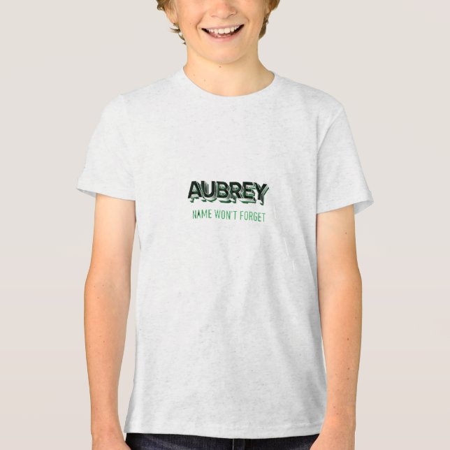Camiseta O nome Aubrey não vai esquecer (Frente)