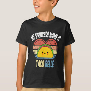 Camiseta O Nome Da Minha Princesa É Taco Belle Engraçado Fo