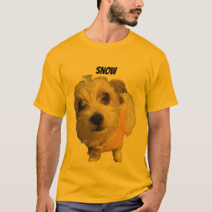 CAMISETA O NOME DELA É GARANTIA NEVE-ESCURO
