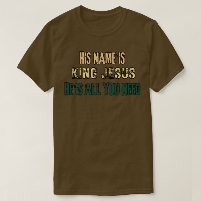 Camiseta O nome dele é JESUS (Frente do Design)