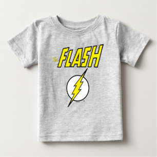 Camiseta O Nome do Flash & Logotipo do Raio