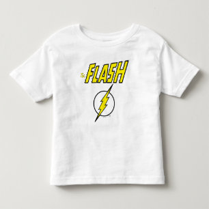 Camiseta O Nome do Flash & Logotipo do Raio