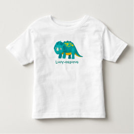 Camiseta O nome do seu filho Design Dinossaur Toddler T-shi
