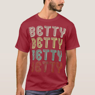Camiseta O Nome É Betty No Engraçado Retro Vintage Disco