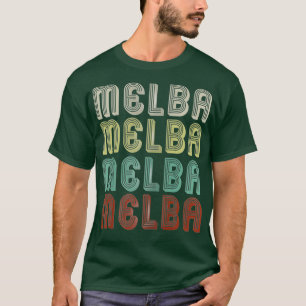 Camiseta O Nome É Melba Na Funny Retro Vintage Disco