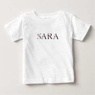 Camiseta O nome é Sara. Meu nome é Sara.