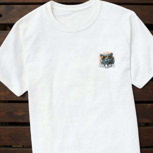 Camiseta O nome Legal e a foto do Simple Modern Grunge de P