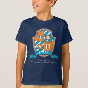 Camiseta O nome & o significado dos meninos D de Dylan