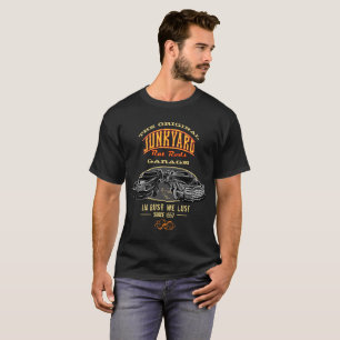 Camiseta O Nome Personalizado Da Garagem De Rat Rods De Jun