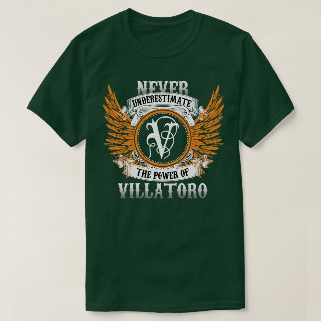 Camiseta O Nome Villatoro Nunca Diminui O Poder (Frente do Design)