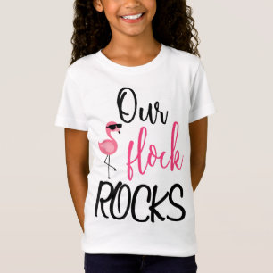 Camiseta O nosso Dia de as mães Flamingo de Rocks Flamingo