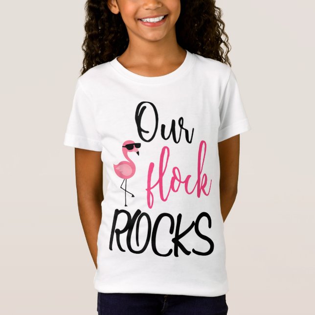 Camiseta O nosso Dia de as mães Flamingo de Rocks Flamingo (Frente)