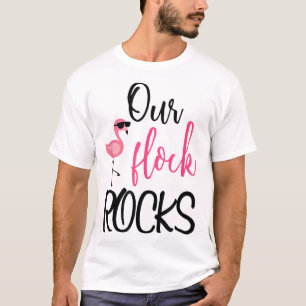 Camiseta O nosso Dia de as mães Flamingo de Rocks Flamingo