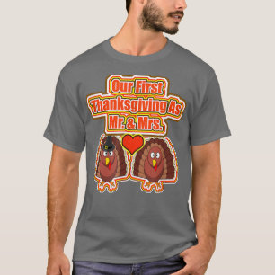 Camiseta O nosso primeiro agradecimento como Sr. & Sra.