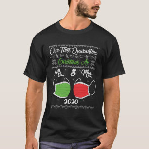 Camiseta O Nosso Primeiro Natal De Quarentena Como Sr. Sra.