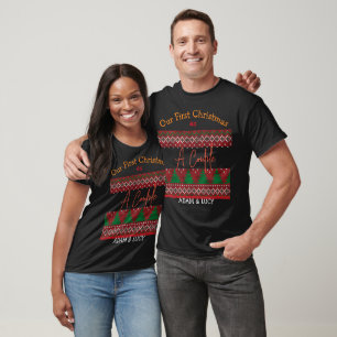 Camiseta O nosso primeiro Natal, Sr. e Sra. /Casal novo