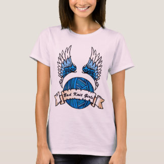 Camiseta O novo logotipo simples das garotas de Knit
