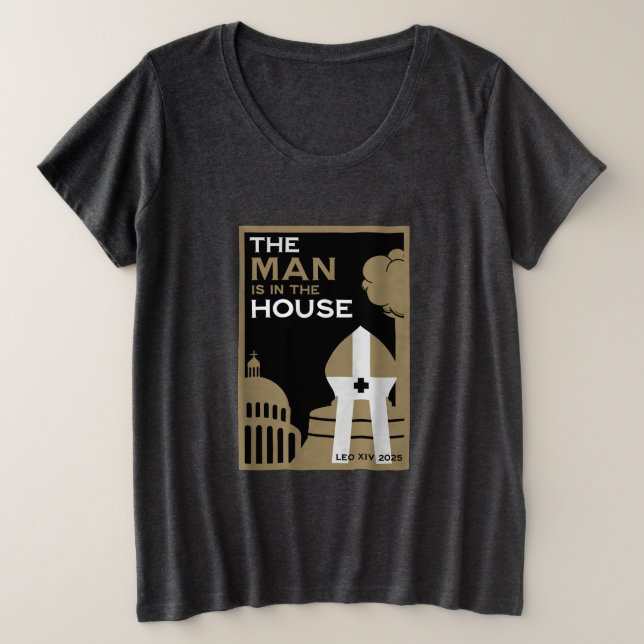 Camiseta O Novo Papa 2025 (Frente do Design)