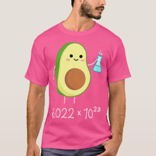 Camiseta O Número Do Avogadro. Quimico bonito do Avocado.