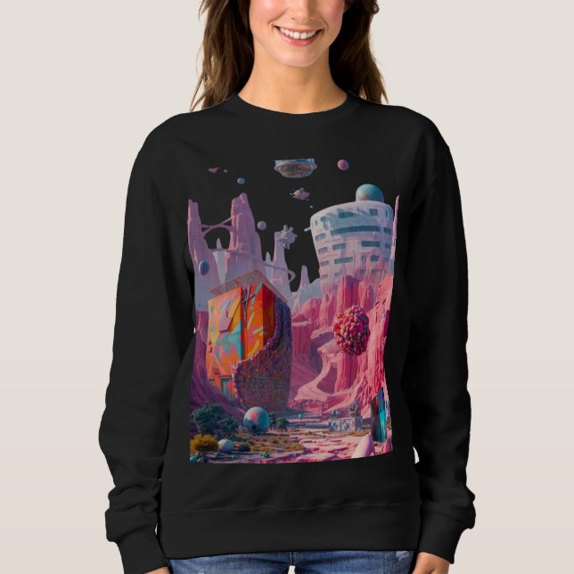 Camiseta O Oásis Neon de Solara-7 (Frente)