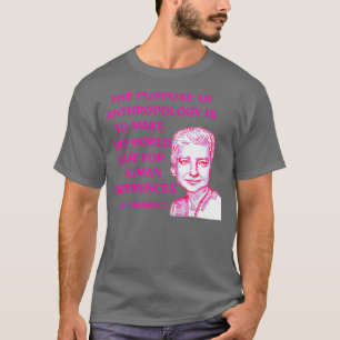 Camiseta O Objetivo Da Antropologia É Fazer Do Mundo