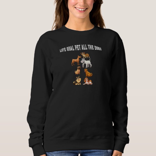 Camiseta O Objetivo Da Vida Em Todos Os Cães (Frente)