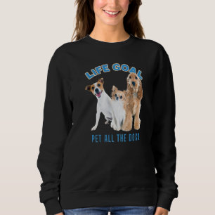 Camiseta O Objetivo Da Vida Pet Todos Os Cães Com Imagem De