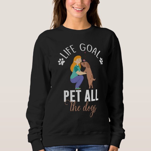Camiseta O Objetivo Da Vida Pet Todos Os Cães Idea (Frente)