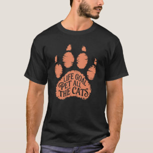 Camiseta O Objetivo Da Vida Pet Todos Os Gatos Gatinhos Gat