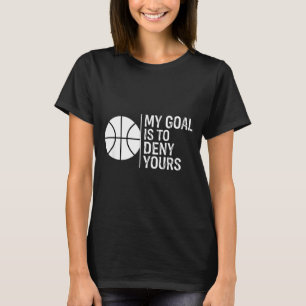 Camiseta O Objetivo Do Hóquei É Negar Dito Engraçado Do Gol