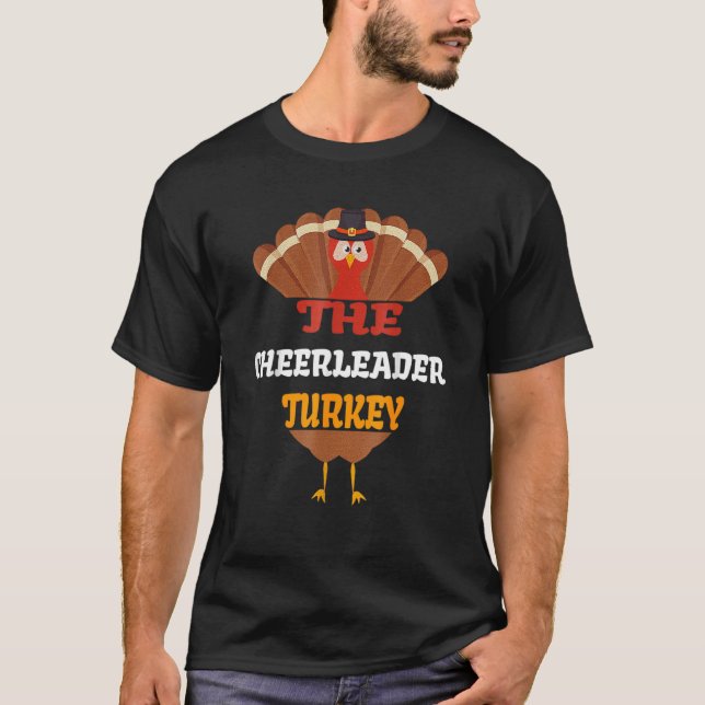 Camiseta O Obrigado do Grupo Familiar Cheerleader Turquia C (Frente)