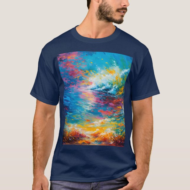 Camiseta o oceano (Frente)