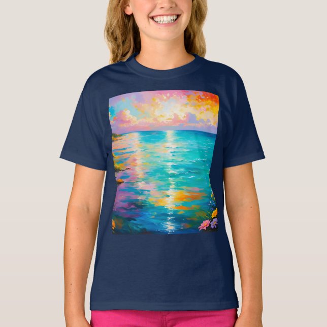 Camiseta o oceano (Frente)