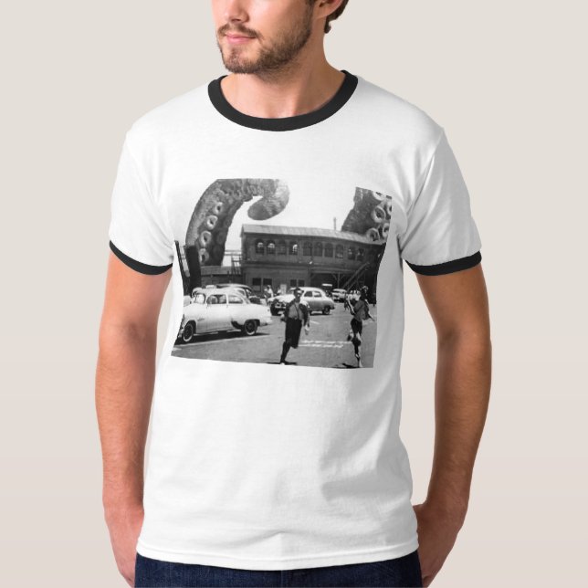 Camiseta O Oct8pus veio do mar (Frente)