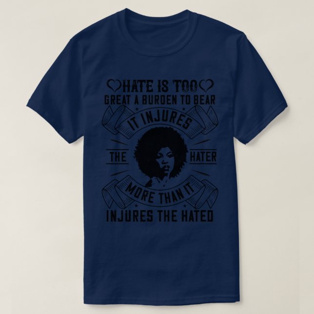 Camiseta O Ódio BLM é excelente fardo demais para suportar  (Frente do Design)