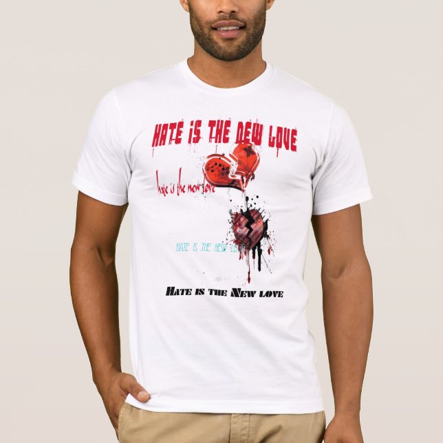 Camiseta o ódio é o amor novo (Frente)