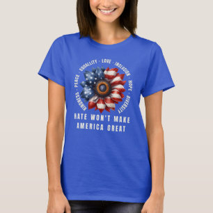 Camiseta O ódio não vai fazer o Excelente da América
