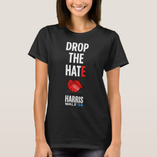 Camiseta O ódio - No Maga Hat Vote Kamala Harris Tim Walz