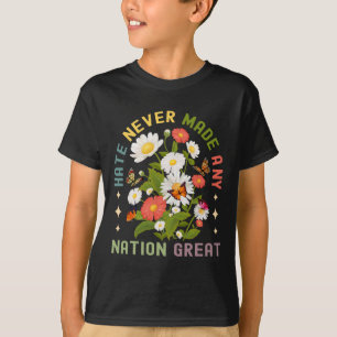 Camiseta O Ódio Nunca Fez Ri Nenhuma Mulher Feminista Excel