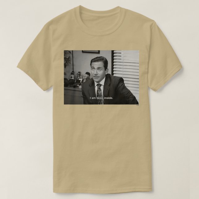 Camiseta O Office Michael é Morto B+W (Frente do Design)
